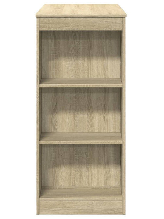 Vidaxl Τραπέζι Μπαρ Ράγες Sonoma Δρυς 95x47x103,5cm Επεξεργ Ξύλο 1 Τεμ Καφέ