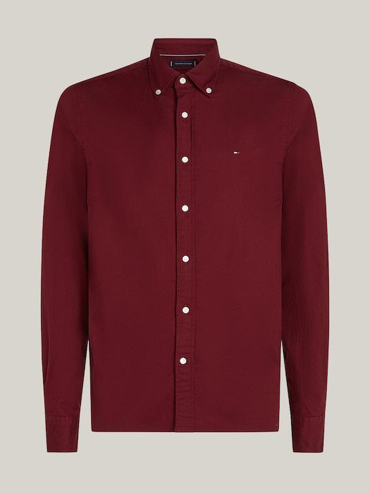 Tommy Hilfiger Cotton Shirt Bordeux