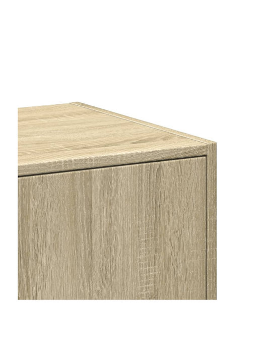 Vidaxl General Purpose Drawer Sonoma Oak 40x41x77.5cm Chipboard 1 Piece Brown