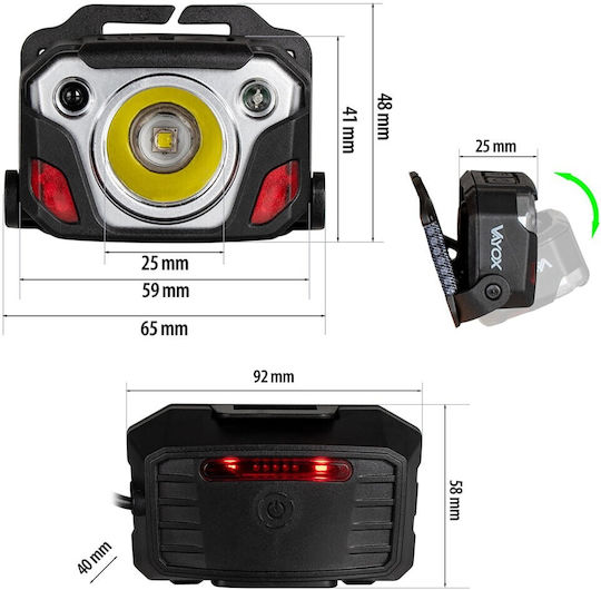 Headlight 10w Powerbank Sensor Vayox Va0103