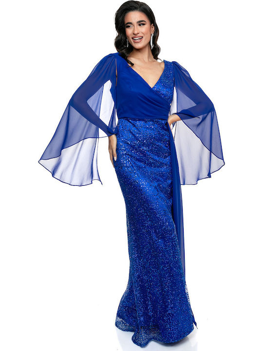 Maxi Dress for Wedding - Christening Blue