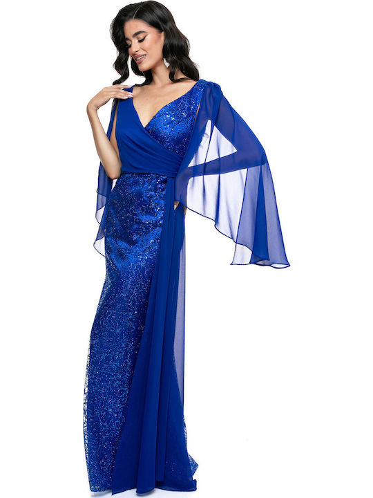 Maxi Dress for Wedding - Christening Blue