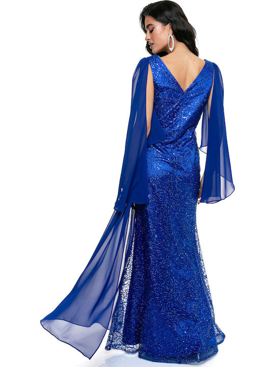 Maxi Dress for Wedding - Christening Blue