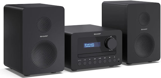 Sharp Аудиосистема 2 XL-B514 20W с CD Player, WiFi и Bluetooth Черен