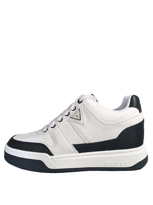 Guess Γυναικεία Sneakers White-black