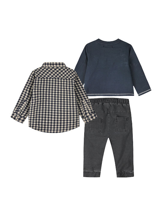 Kids' Set with Pants Winter 3pcs Anthracite