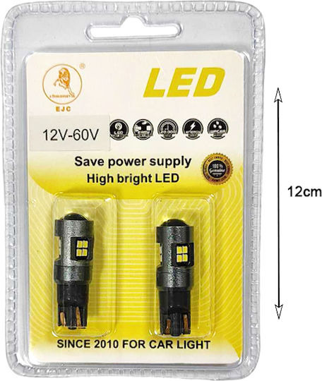 EJC Лампи Автомобила T10 LED 2бр