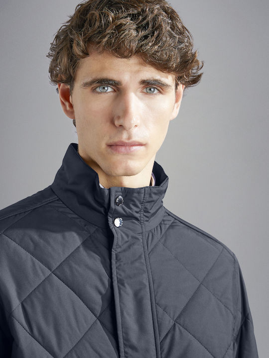 Μπουφάν Puffer Αδιάβροχο και Αντιανεμικό Blue