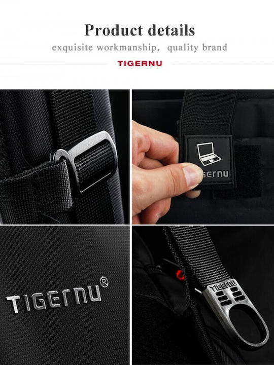 Tigernu Wasserdicht Tasche Rucksack für Laptop 15.6" in Schwarz Farbe