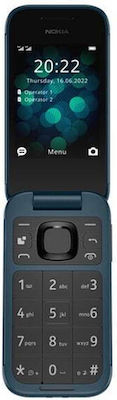 Nokia 2660 Flip Dual SIM (48MB/128MB) Κινητό με Κουμπιά Μπλε