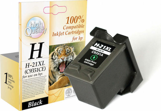 Συμβατό Μελάνι Εκτυπωτή InkJet C9351CE 21XL Μαύρο 1τμχ