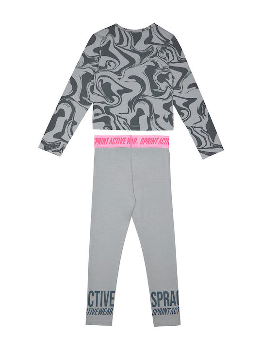 Sprint Kids Set with Leggings Winter 2pcs gri