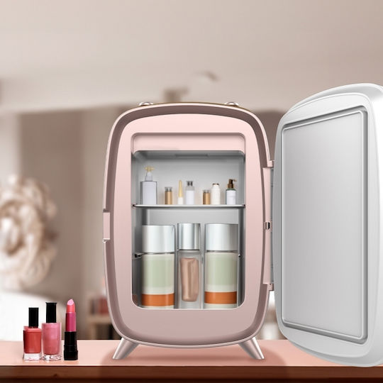Cecotec Bamba Coolingbeauty 6000 Cosmetic Refrigerator 6lt With Shelf Mirror With LED Lighting White 18W