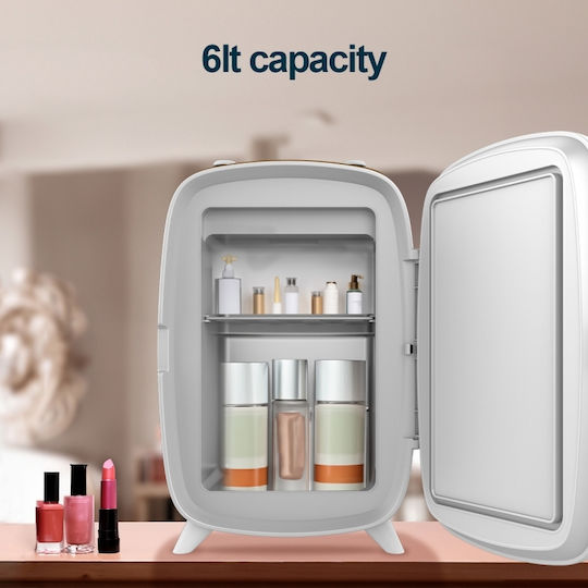 Cecotec Bamba Coolingbeauty 6000 Mirror Cosmetic Refrigerator 6lt With Shelf Mirror And LED Lighting Pink 18W