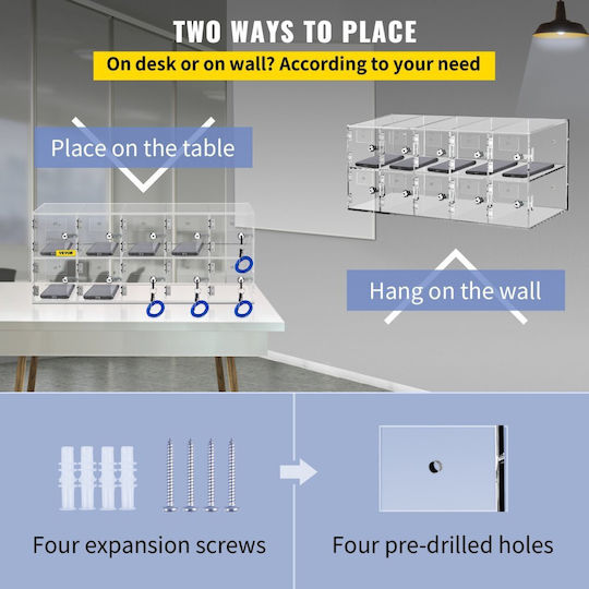 Vevor Mobile Phone Storage Cabinets Yklsjcwjsjb106rgev0