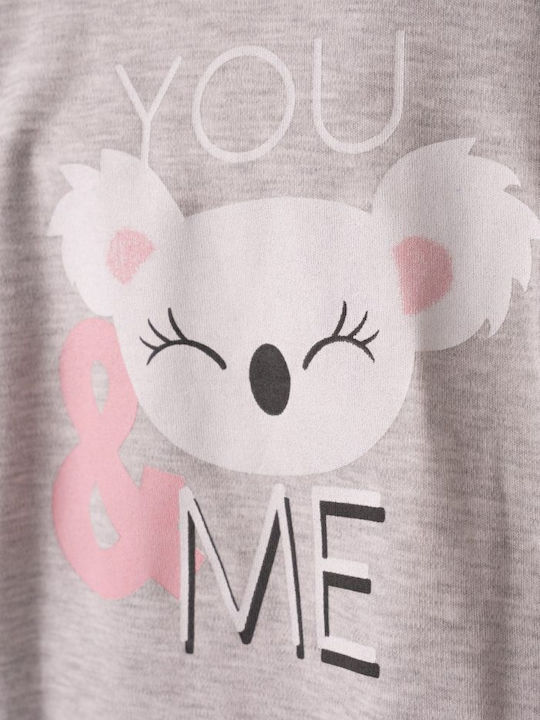 Evita Pijama pentru copii Grey-pink