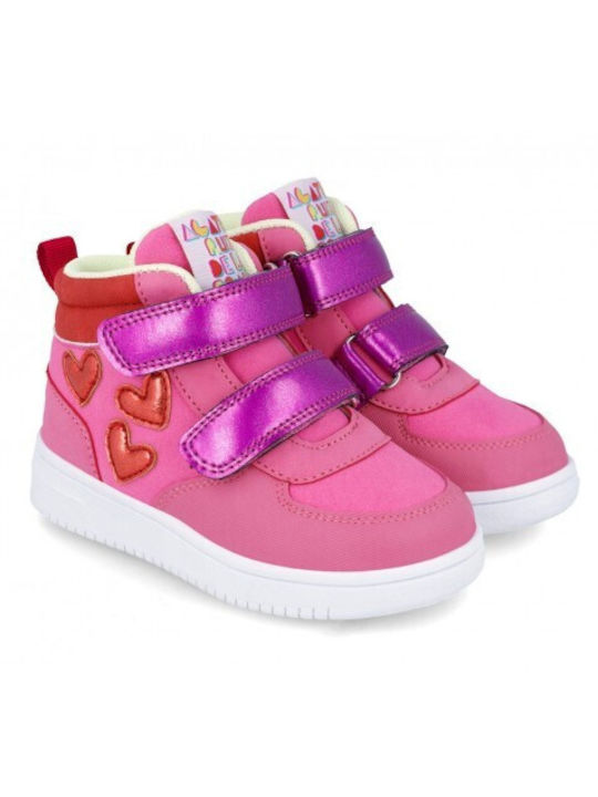 Agatha Ruiz De La Prada Kids PU Leather Boots Fuchsia