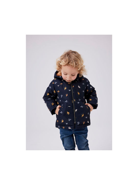 Name It Kids Casual Jacket with Hood Navy