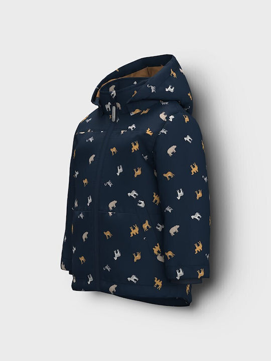 Kinder Freizeitjacke mit Kapuze Dark sapphire Mini Safari