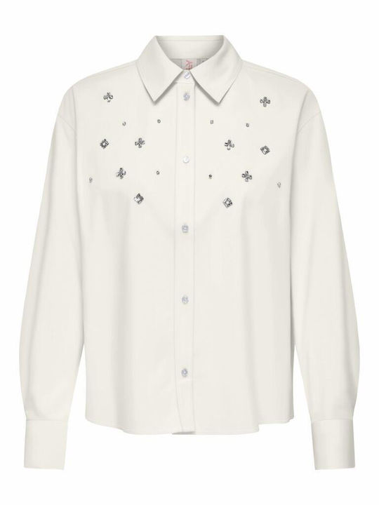 Long Sleeve Women's Shirt Ecru