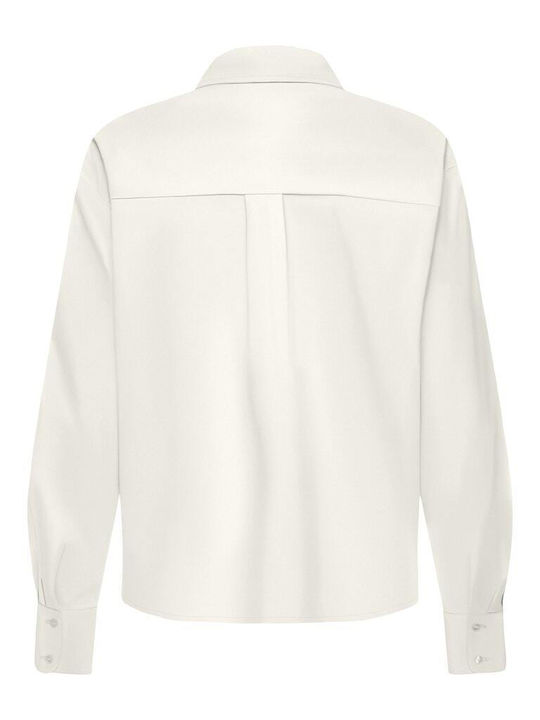 Long Sleeve Women's Shirt Ecru