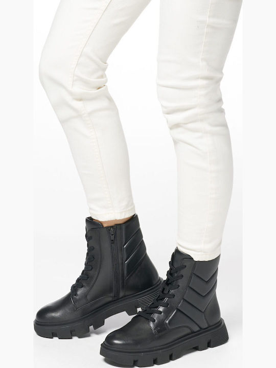 D Vilde Leather Women's Ankle Boots Black