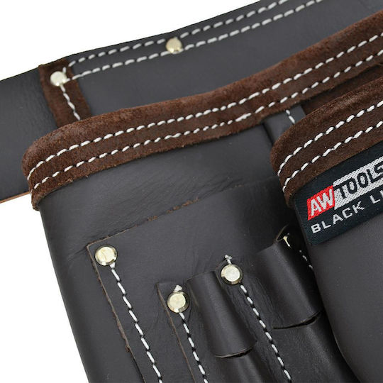 Awtools Professional Fitter Belt 11 Pocket Zipper Black Line