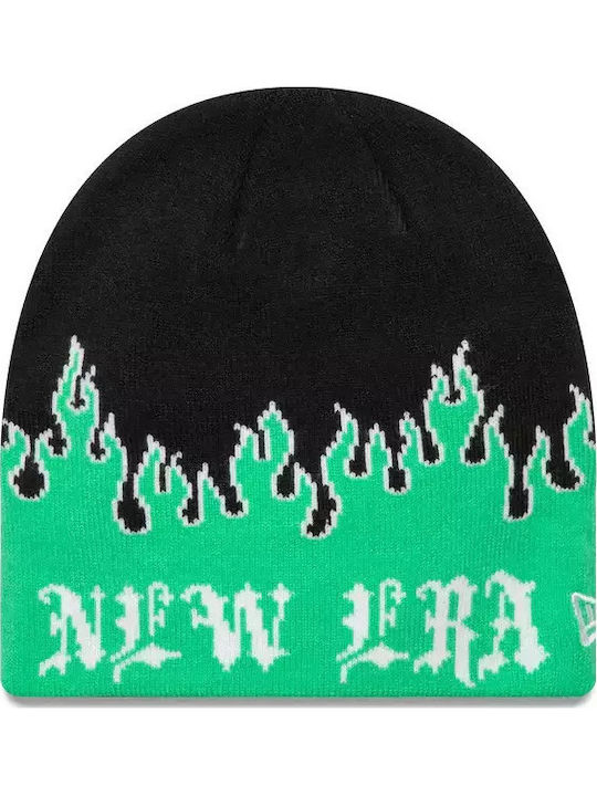Beanie Unisex Σκούφος Πλεκτός σε Μαύρο χρώμα