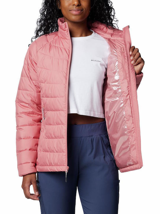 Columbia Lite Ii Kurz Damen Puffer Jacke für Winter Pink Agave