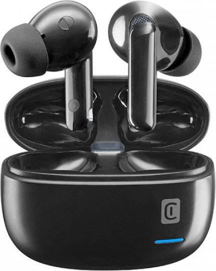 Cellular Line Eclipse In-ear Bluetooth Handsfree Ακουστικά με Θήκη Φόρτισης Μαύρα