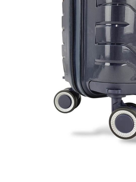 FlyNow FlyNow Kabinenkoffer Hart Dunkelblau mit 4 Rädern Höhe 53cm