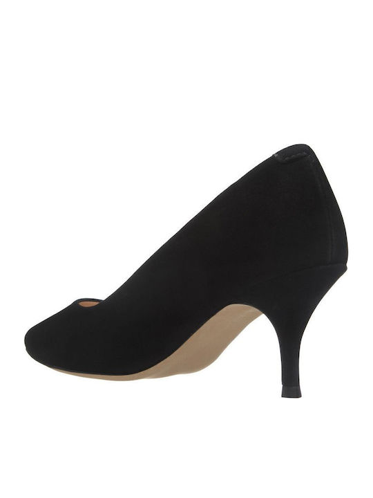 Suede Γόβες Μαύρες