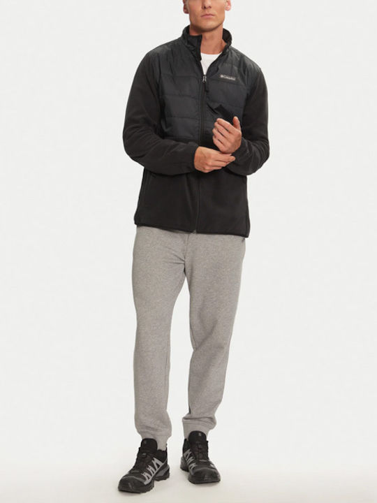 Basin Butte Full Men's Fleece Cardigan Black
