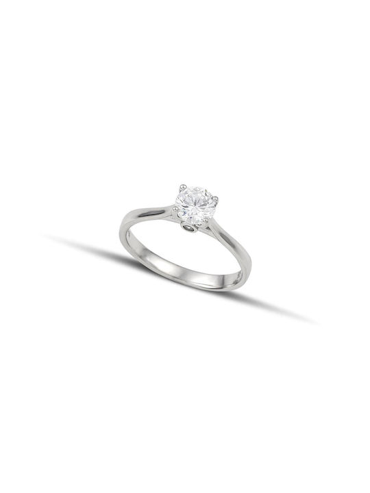 Themelidis Jewels Μονόπετρο από Λευκόχρυσο Themelidis Jewels Μονόπετρο από Λευκόχρυσο