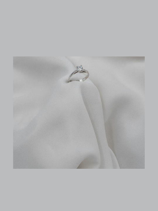 Themelidis Jewels Μονόπετρο από Λευκόχρυσο Themelidis Jewels Μονόπετρο από Λευκόχρυσο