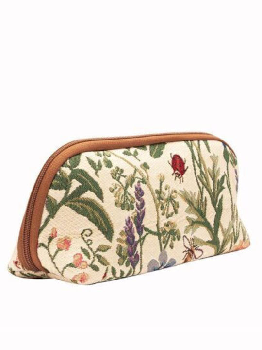 Signare Toiletry Bag Morning Garden in Beige color