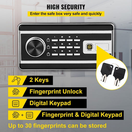 Vevor Safe with Digital Fingerprint Lock L35xW30xH40cm ZWSBXXHSWC48LVV8WV0