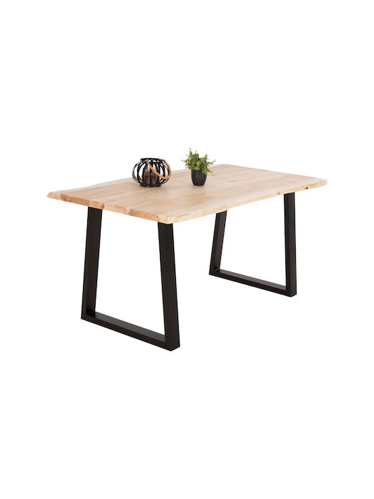 Montana Tisch Speisesaal aus Massivholz Acacia 160x88x79cm