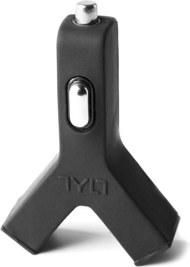 Tylt Y-charge Φορτιστής Αυτοκινήτου 2.1A Γρήγορης Φόρτισης με Θύρες: 2xUSB μαζί με Καλώδιο Micro-USB Μαύρο Χρώμα