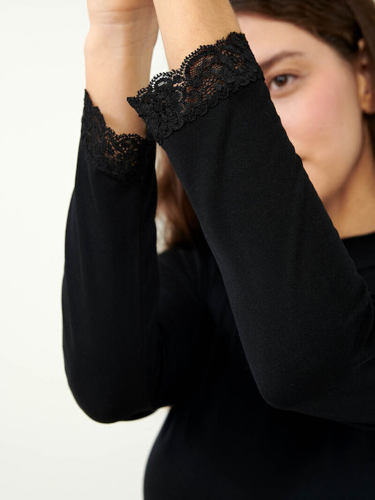 Women's Long Sleeve T-Shirt Black