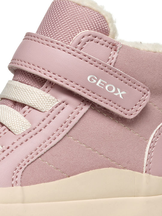 B Gisli Παιδικά Sneakers High με Σκρατς Ροζ