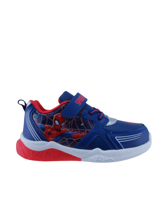 Adam's Shoes Kids Sneakers with Scratch & Lights Blue