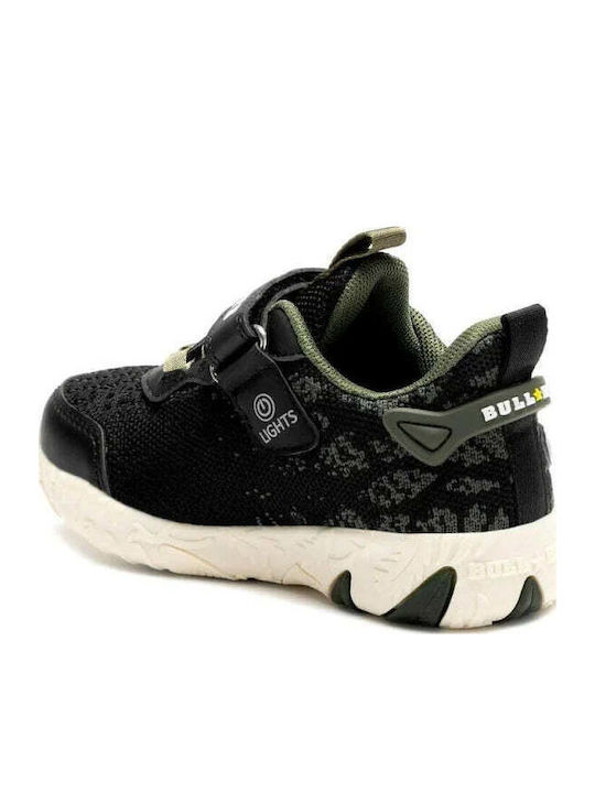 Kids Sneakers with Scratch & Lights Black