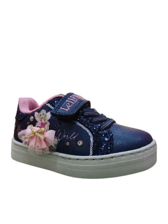Kids Sneakers with Scratch & Lights Blue
