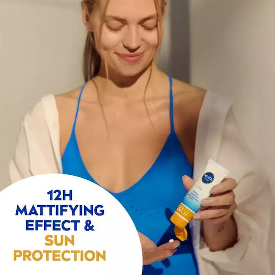 Nivea Sun UV Face Shine Control Αντηλιακή Κρέμα Προσώπου SPF50 50ml