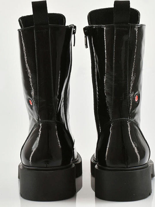 Leather Women's Ankle Boots Black