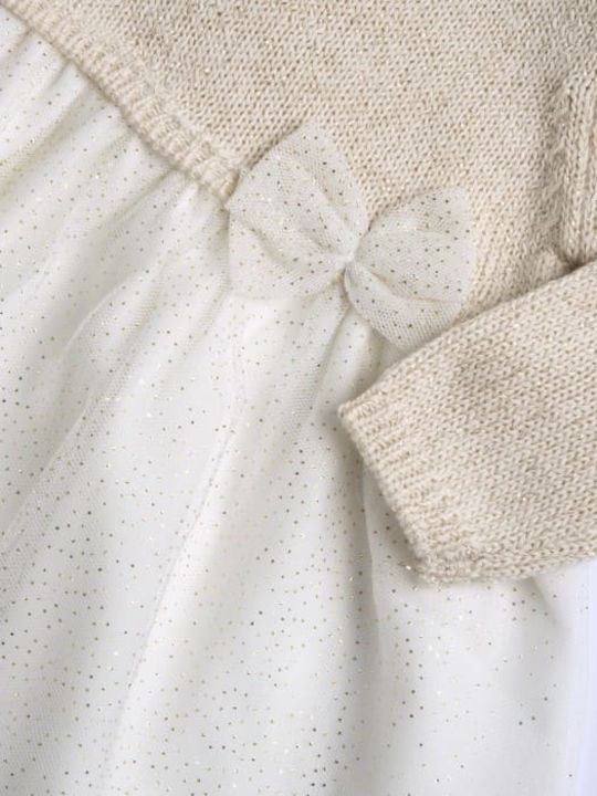 Children's Dress Tulle Beige