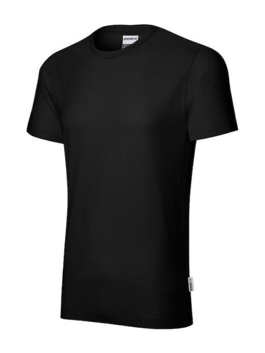 Rimeck Ανδρικό Διαφημιστικό T-shirt Κοντομάνικο σε Μαύρο Χρώμα