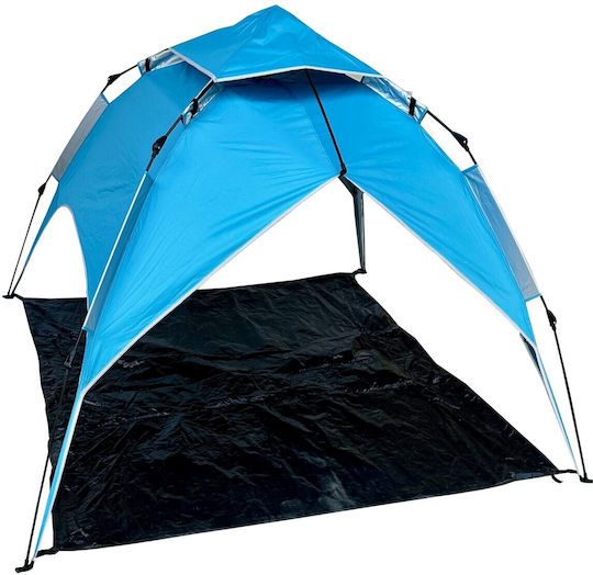 Campus Twin Αυτόματη Καλοκαιρινή Σκηνή Camping Igloo Μπλε με Διπλό Πανί για 4 Άτομα 210x210x130εκ.