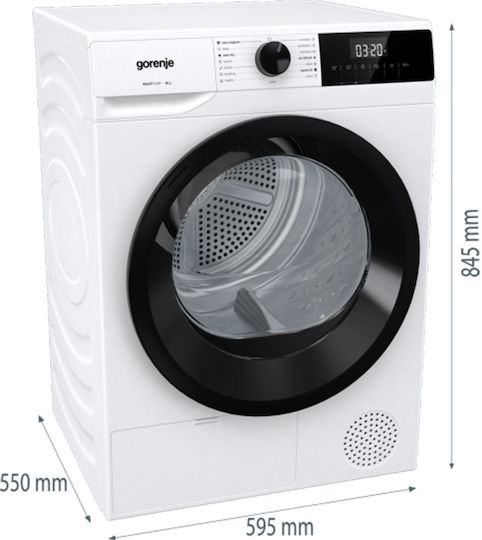 Gorenje DHNE82 Wäschetrockner 8kg mit Wärmepumpe